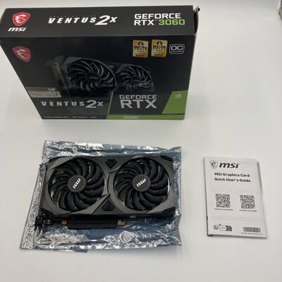 【なんば店】中古  MSI GeForce RTX 3060 VENTUS 2X 12G OC (RTX3060 12GB) 144777 