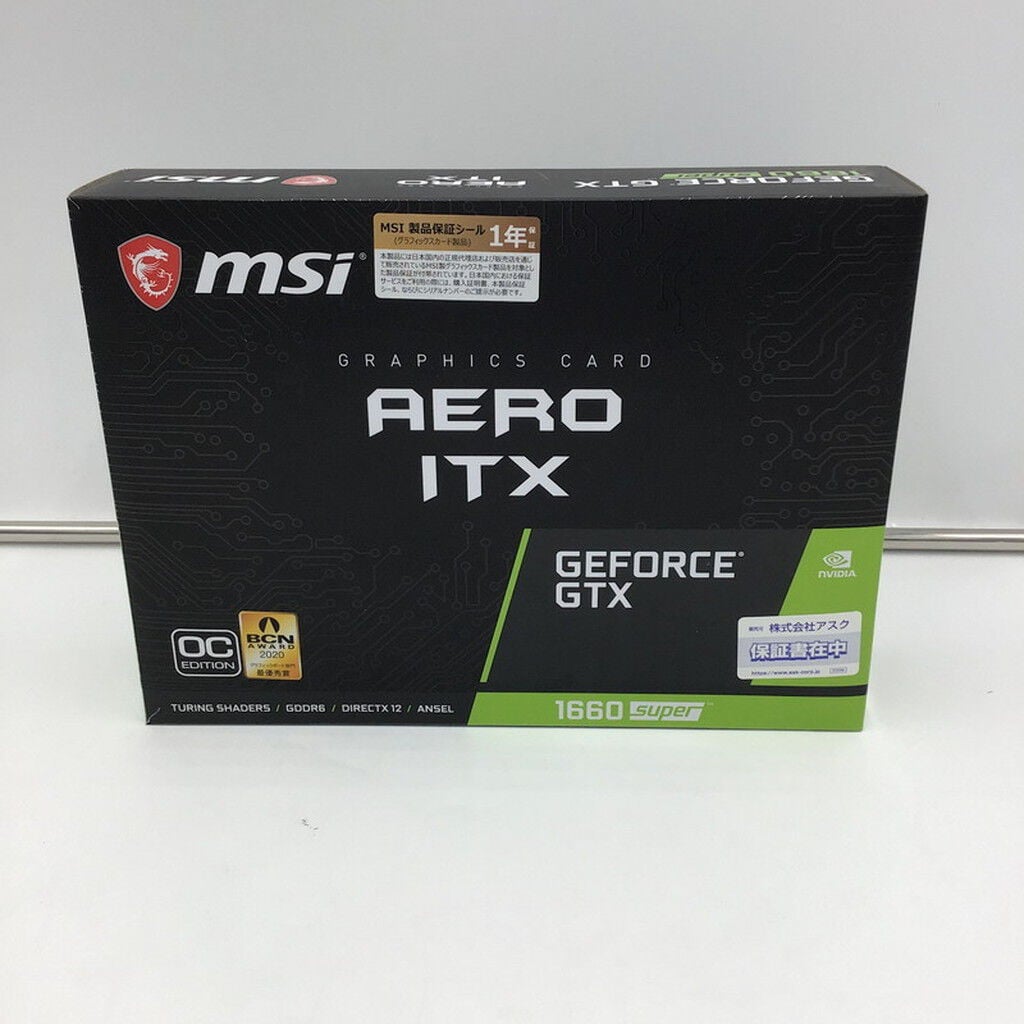 【少し訳あり動作品】MSI GTX1660Super aero itx MSI GTX1660AERO ITX 6GB 日本正規品 1年保証
