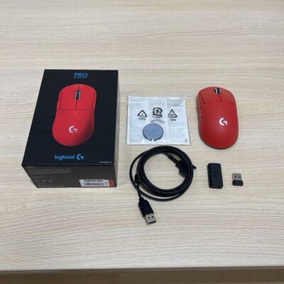 【静岡東瀬名店】中古  Logicool PRO X SUPERLIGHT Wireless Gaming Mouse G-PPD-003WL-RD　 5140001596 