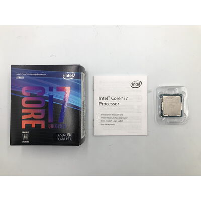 【水戸赤塚店】中古  INTEL Core i7 8700K (1151/3.70GHz/12M/C6/T12) 136197 
