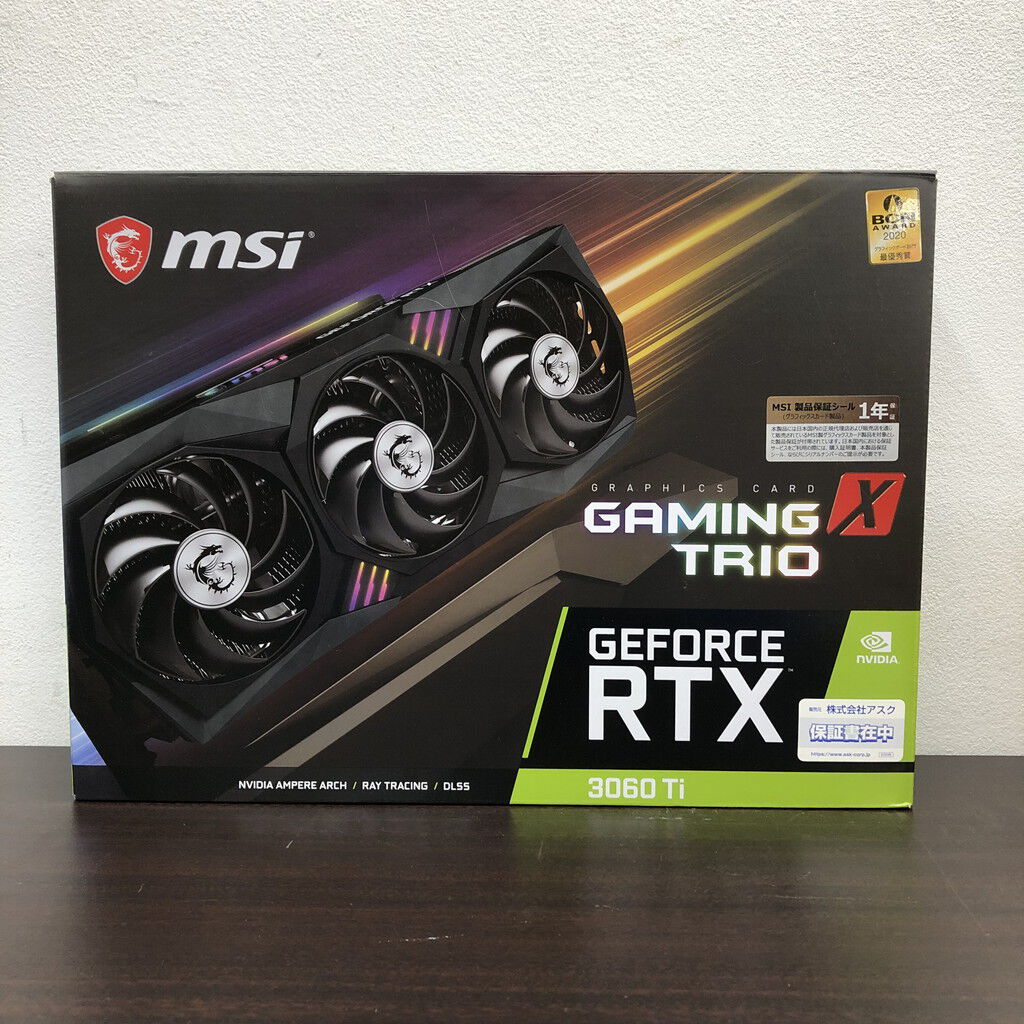 ジャンク品 MSI GeForce RTX 3060 Ti 中古 MSI GeForce RTX 3060 Ti GAMING X TRIO [PCIExp 8GB] 5090000886
