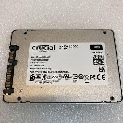 【京都店】中古  Crucial CT1000MX500SSD1 (2.5 SATA 1TB) 3180006694 