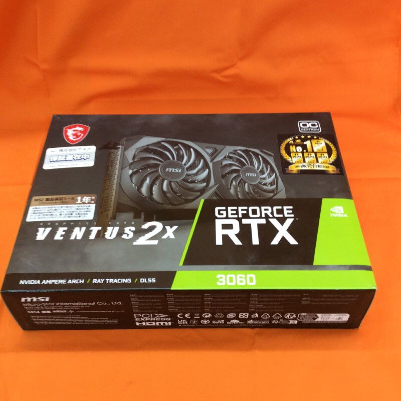 中古 MSI GeForce RTX 3060 VENTUS 2X 12G OC（RTX3060 12GB