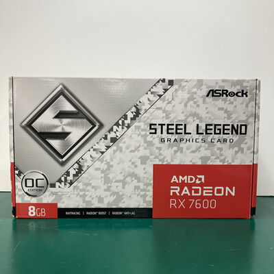 【神戸・三宮店】中古  ASRock RX7600 SL 8GO RX7600 Steel Legend 8G OC (RX7600 8G) 162751 