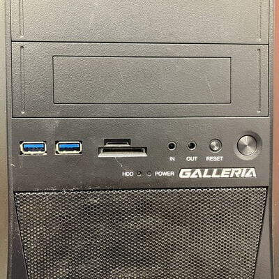 【富士青葉店】中古  GALLERIA ZV(i7 8700K/32GB/SSD500GB/HDD1TB/GTX1070Ti/W11H) 5070001701 
