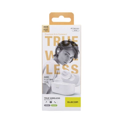 エレコム  LBT-TWS16WH (完全ワイヤレスBluetoothヘッドホン ホワイト) 