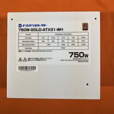 【なんば店】中古  ﾄﾞｽﾊﾟﾗｾﾚｸﾄ 750W-GOLD-ATX31-WH(750W WH ATX3.1) 3280021752 