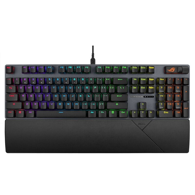 ASUS ゲーミングキーボード ROG Strix Scope ASUSのゲーミングブランドRepublic Of GamersよりROG Snow軸を採用した