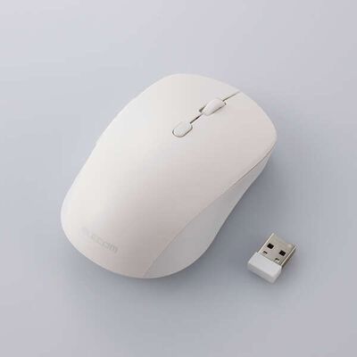 エレコム  M-MY30MBSWH (OSMOD Six USB無線/Bluetooth 静音マウス [6ボタン/Mサイズ] ホワイト) 
