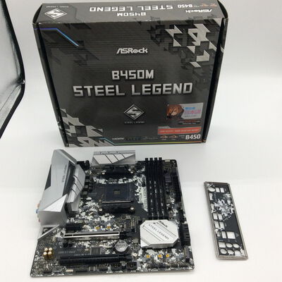 【浜松店】中古  ASRock B450M STEEL LEGEND (B450 AM4 mATX DDR4) 1300007955 