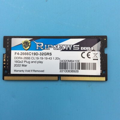 【秋葉原本店】中古  PC4-21300 16GB ノート用(DDR4-2666) 150696 