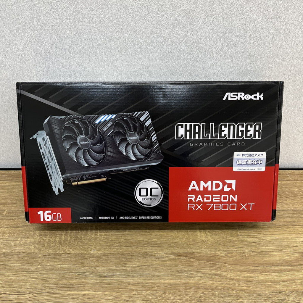 中古 ASRock RX7800XT CL 16GO RX7800XT Challenger OC (RX7800XT 16GB