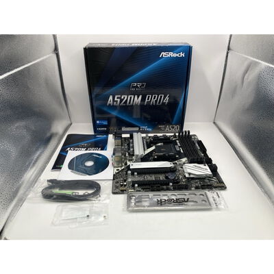 【仙台店】中古  ASRock A520M Pro4 (A520 AM4 mATX DDR4) 143666 