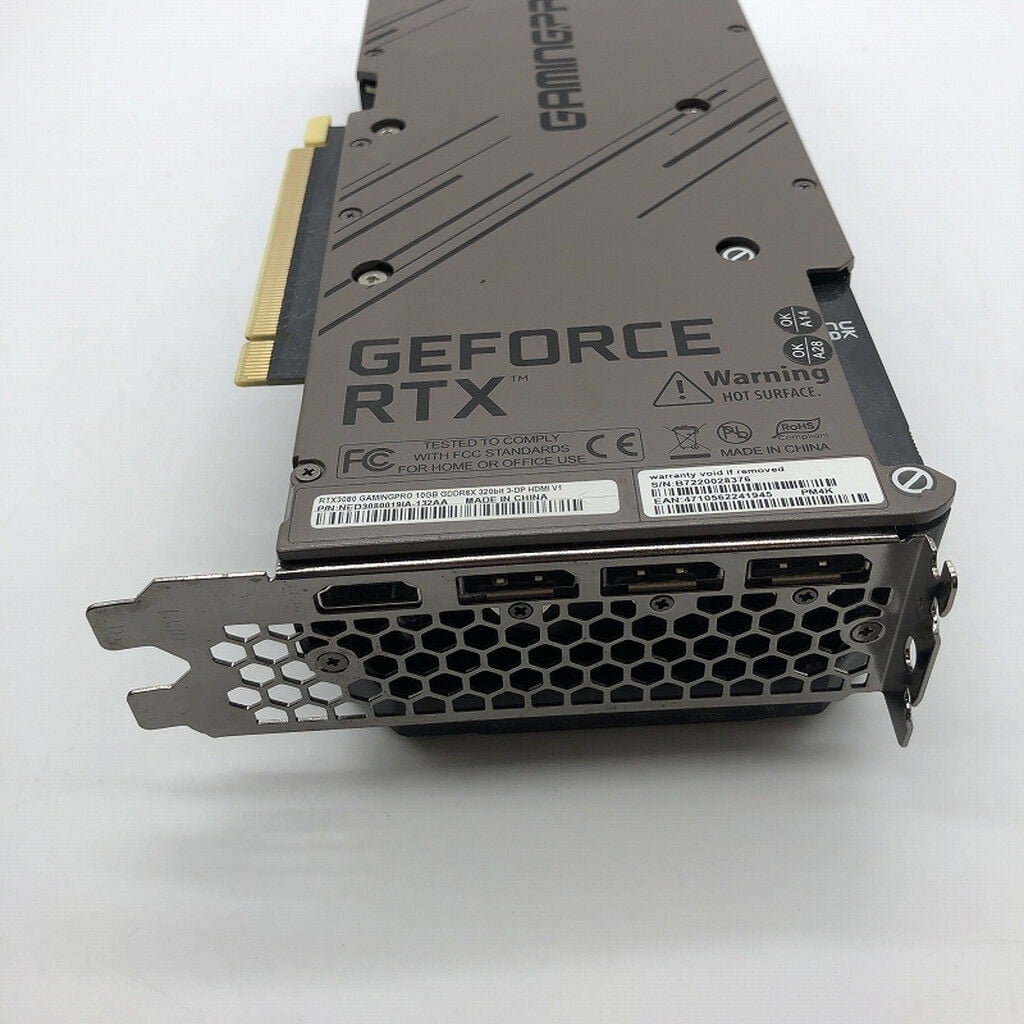 PALIT GeForce RTX GamingPro RTX3080 ジャンク 中古 Palit GeForce RTX 3080 GamingPro NED3080019IA-132AA (RTX3080