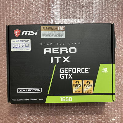 【宮崎恒久店】中古  MSI GeForce GTX 1650 D6 AERO ITX OCV1 5160000554 