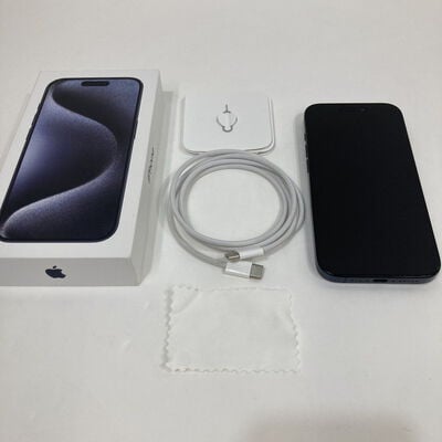 【神戸・三宮店】中古  【国内版SIMフリー】Apple iPhone15 Pro 6.1インチ 256GB ブルーチタニウム MTUG3J/A 161230 