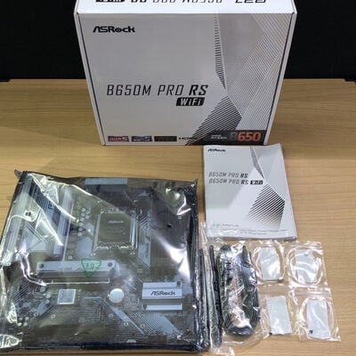 【甲府飯田店】中古  ASRock B650M Pro RS WiFi (B650 AM5 mATX DDR5) 4720001763 