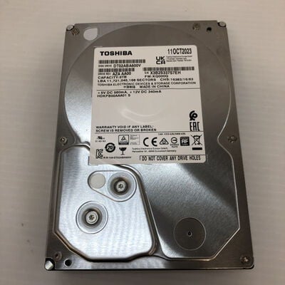【徳島住吉店】中古  各社 3.5インチ HDD 6TB SATA （デスクトップ用） 126867 