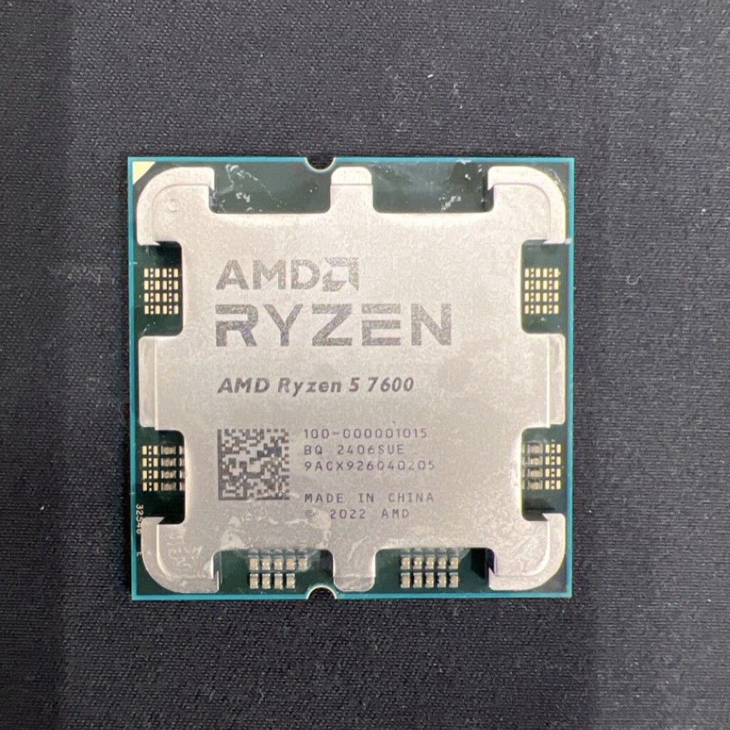 【ジャンク】AMD Ryzen 5 7600 (動作不良 / 現状渡し) 中古 AMD Ryzen 5 7600 (AM5/3.8GHz/38M/C6/T12/65W) 154484 （373165