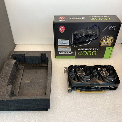 【京都店】中古  MSI GeForce RTX 4060 VENTUS 2X BLACK 8G OC (RTX4060 8GB) 158792 