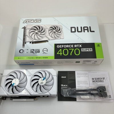 【秋葉原本店】中古  ASUS DUAL-RTX4070S-O12G-WHITE (RTX4070 SUPER 12GB) 163384 