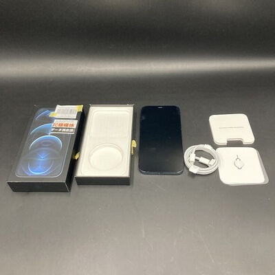【熊本浜線店】中古  【docomo】Apple iPhone12 Pro Max 6.7インチ 128GB (パシフィックブルー)  MGCX3J/A 144076 