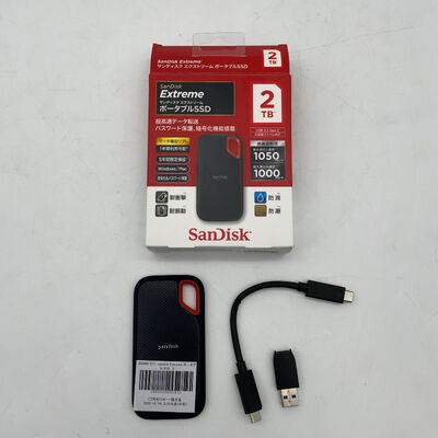 【大分店】中古  sandisk Extreme ポータブルSSD　2TB 4860001577 
