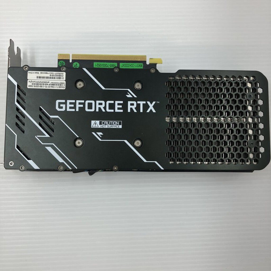 中古 【LHR版】玄人志向 GG-RTX3060Ti-E8GB/DF/LHR (RTX3060Ti 8GB