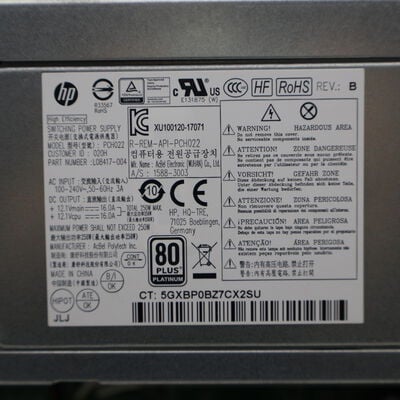 【通販センター】中古  HP EliteDesk 800 G5 SFF(Intel Core i7 9700 3.00GHz/16GB DDR4/SSD256GB/-/オンボード/GbE/W11P) 192812 