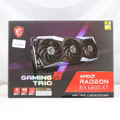 【通販センター】中古  MSI Radeon RX 6800 XT GAMING X TRIO 16G（RX6800XT 16GB） 3480034919 