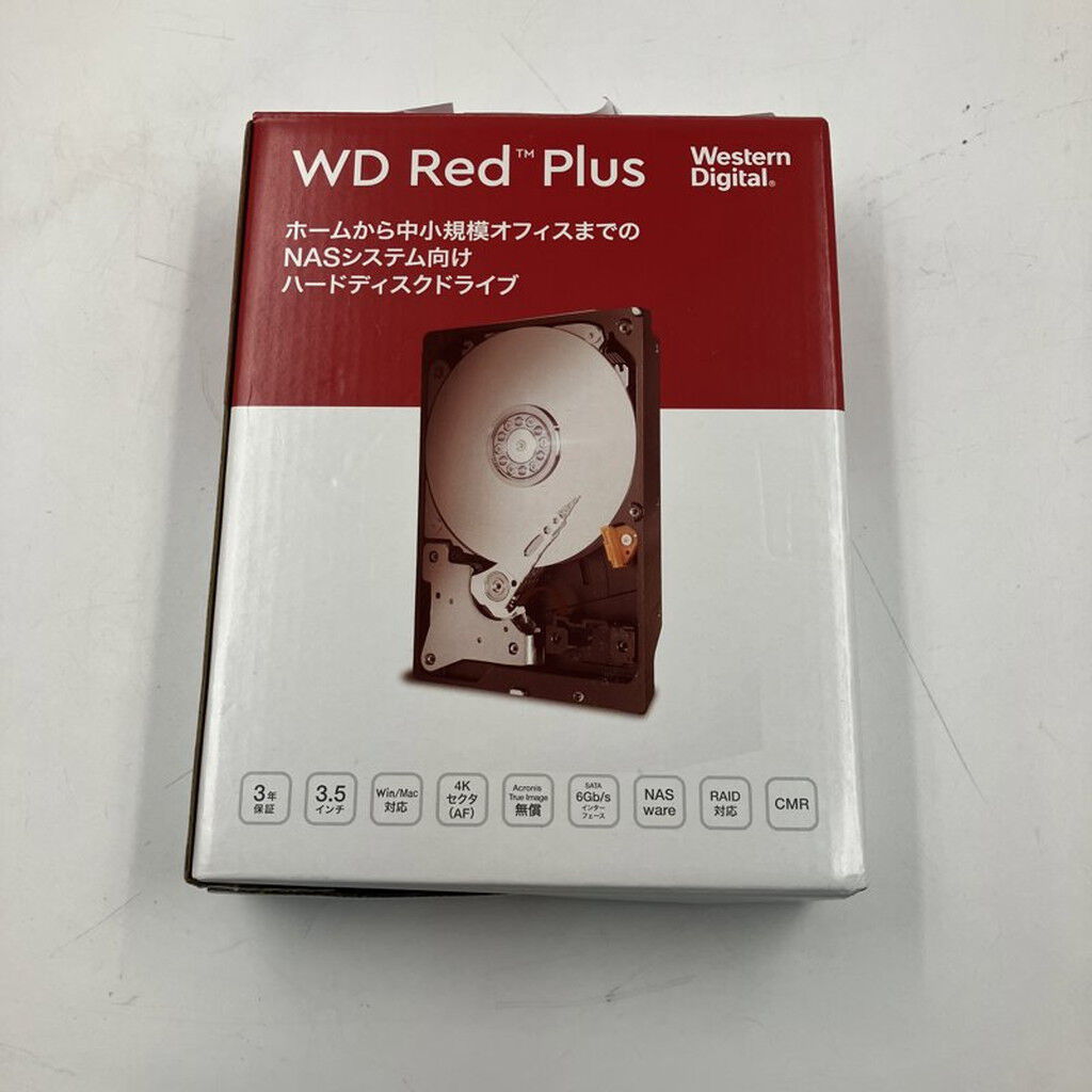 中古 W.D Red Plus WD40EFZZ (SATA3 4TB 5400rpm 128MB) 3280023454
