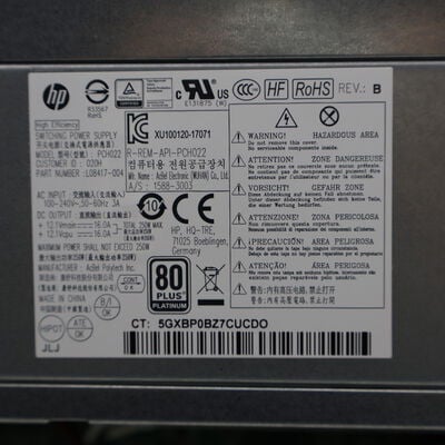 【通販センター】中古  HP EliteDesk 800 G5 SFF(Intel Core i7 9700 3.00GHz/16GB DDR4/SSD256GB/-/オンボード/GbE/W11P) 192814 