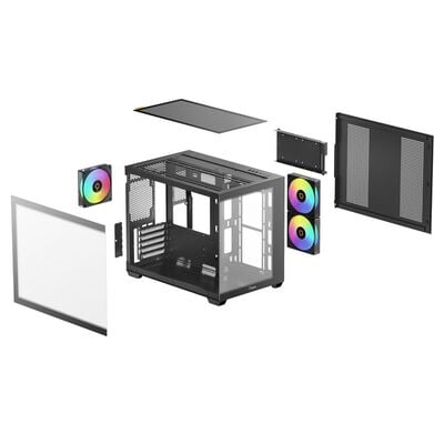Ocypus  Gamma C54 ARGB Gamma-C54-BKD300XX-GL (MicroATX ガラス ブラック) 