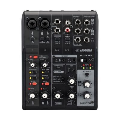 YAMAHA  AG06MK2 B (Live Streaming Mixer ブラック) 