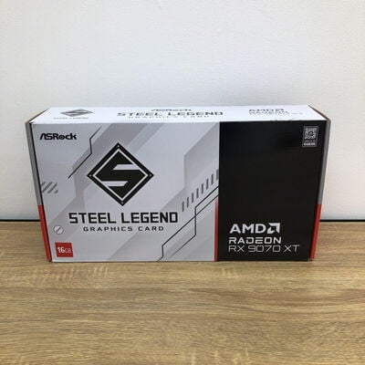【津ラッツ店】中古  ASRock RX9070XT SL 16G Steel Legend 16GB (RX9070XT 16G) 176937 
