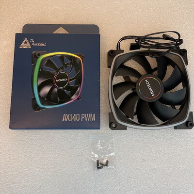 【京都店】中古  MONTECH AX140 PWM Black(140mm ARGB PWM) 3180006165 