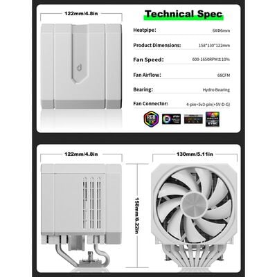 upHere  UP2T8 (ホワイト) 