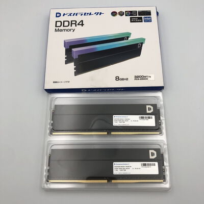 【甲府飯田店】中古  ﾄﾞｽﾊﾟﾗｾﾚｸﾄ D4D3200-8G2A1-RGB-BK(DDR4-3200 8GBx2) 4720002970 