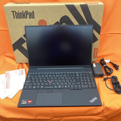 【なんば店】中古  Lenovo ThinkPad E16 Gen 2 AMD (AMD Ryzen5 7535U 2.9GHz/16GB/SSD256GB/-/オンボード/16/1920x1200/Wi-Fi/WEBCAM/W11P64) 176149 