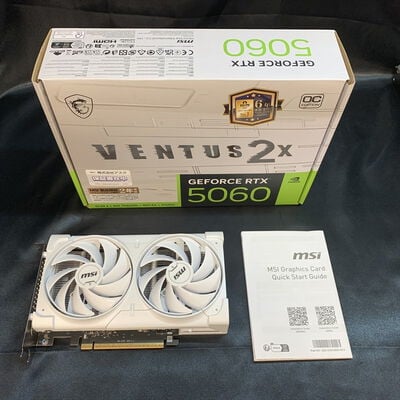 【横浜駅前店】中古  MSI GeForce RTX 5060 8G VENTUS 2X OC WHITE 188977 