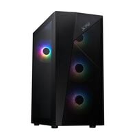ADATA  LANDER 500 LANDER500MTA-BKCWW (ATX ガラス ブラック) 