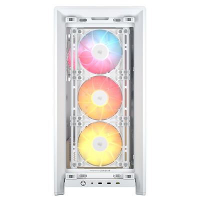 Corsair  FRAME 4000D LCD RS ARGB Premium White CC-9011327-WW (E-ATX ガラス ホワイト) 