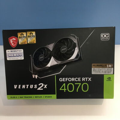 【博多店】中古  MSI GeForce RTX 4070 VENTUS 2X 12G OC (RTX4070 12GB) 157129 