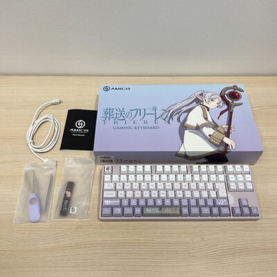 【静岡東瀬名店】中古  AMICIS ゲーミングキーボード 日本語配列 80HE　葬送のフリーレン 5140001476 