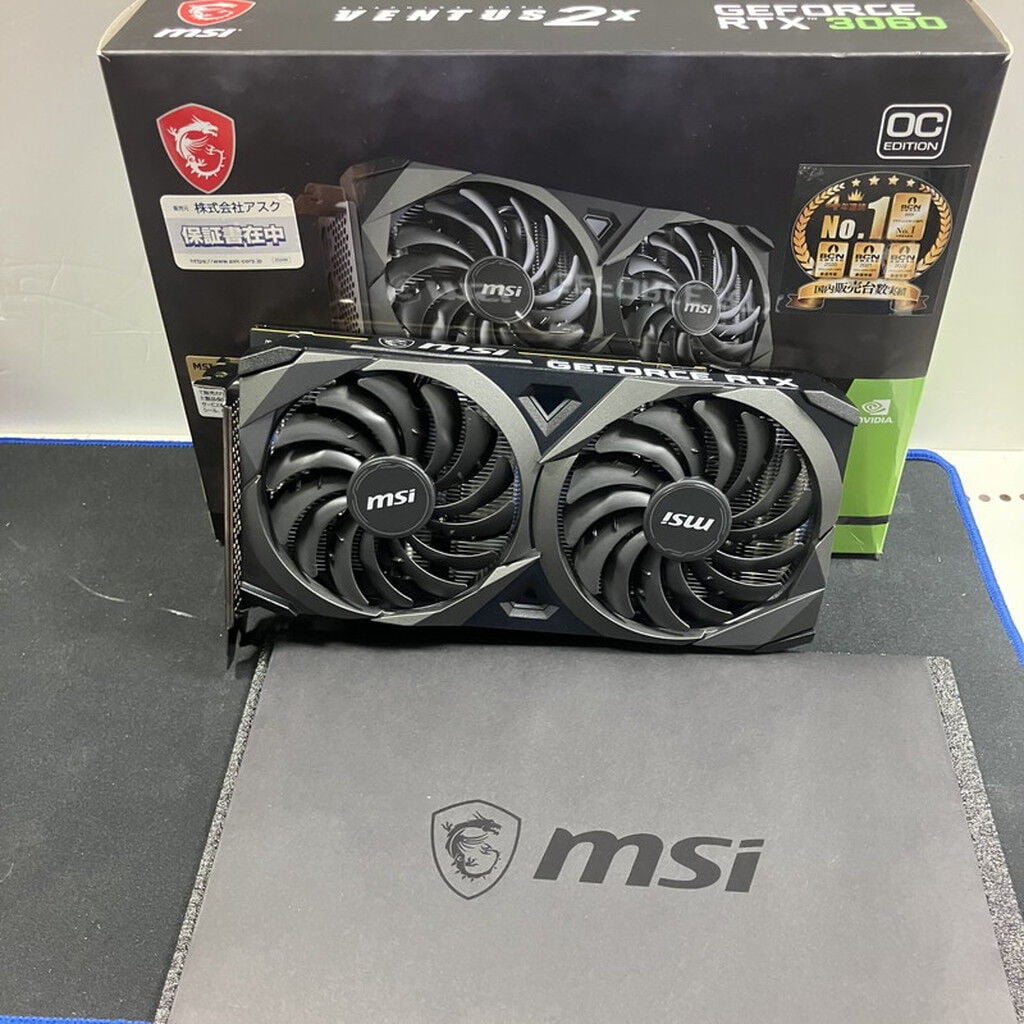 中古 MSI GeForce RTX 3060 VENTUS 2X 12G OC (RTX3060 12GB) 144777