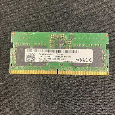 【大宮店】中古  PC5-38400 8GB ノート用(DDR5-4800) 158768 