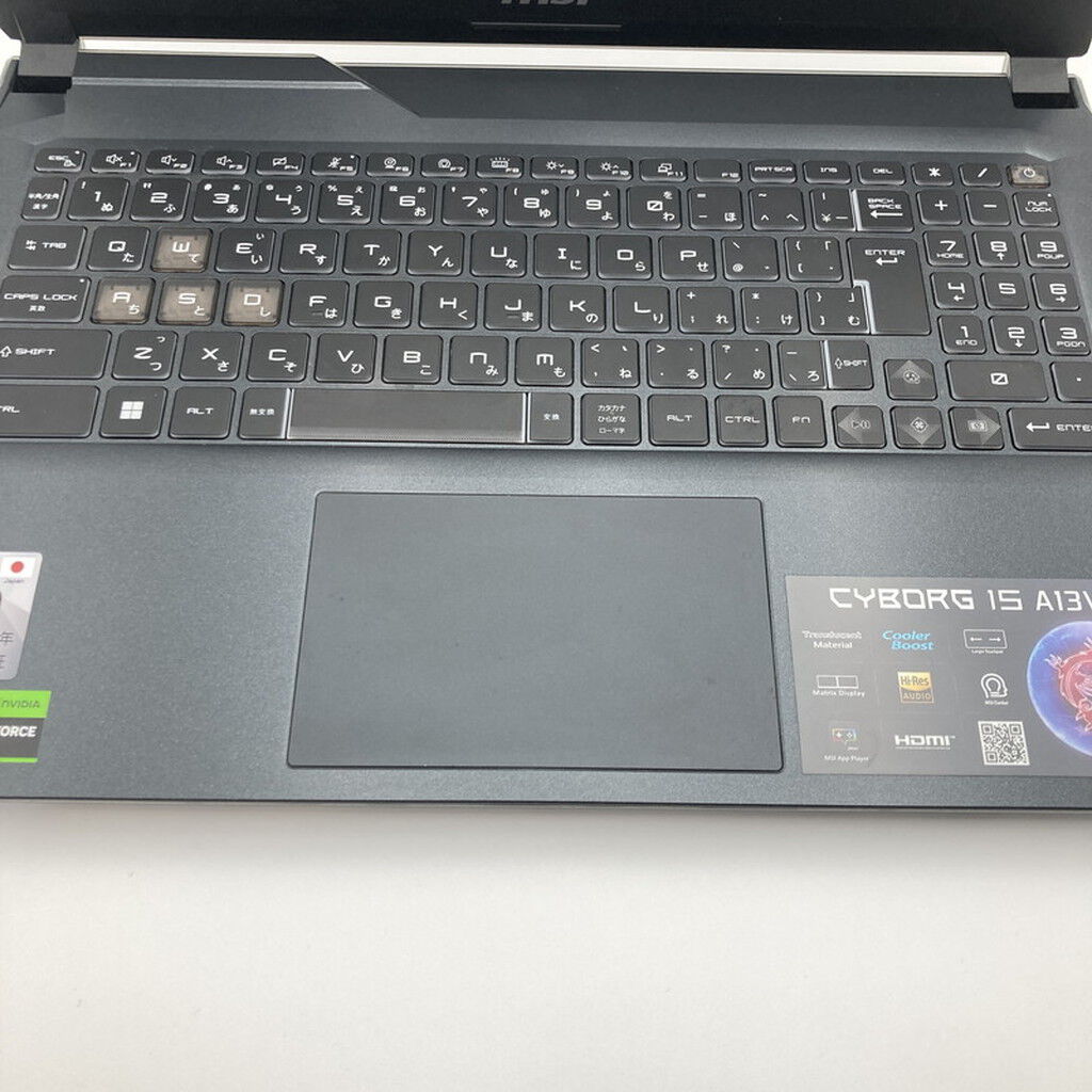 中古 MSI Cyborg-15-A13VFK-4075JP(i7-13620H/16GB/SSD512GB/RTX4060