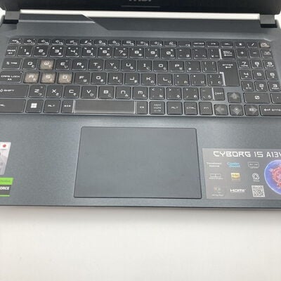 【神戸・三宮店】中古  MSI Cyborg-15-A13VFK-4075JP(i7-13620H/16GB/SSD512GB/RTX4060/W11H) 3430006286 