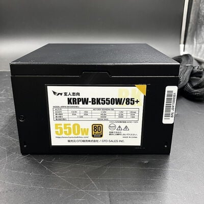 【大須店】中古  玄人志向 KRPW-BK550W/85+ (ATX 550W 80+B P) 3120023043 