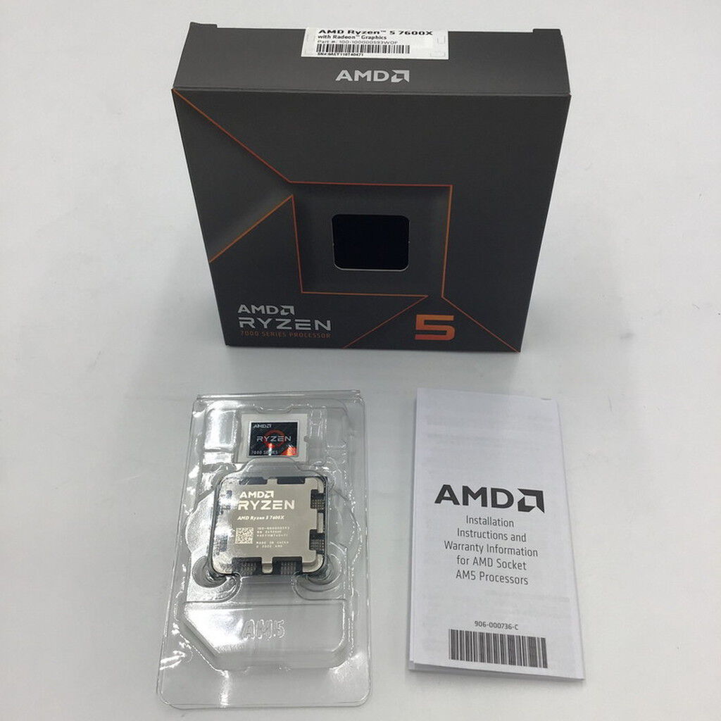 中古 AMD Ryzen 5 7600X (AM5/4.7GHz/38M/C6/T12/105W 152464 （328543